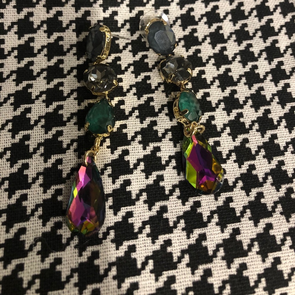 Multi colored dangle earrings
